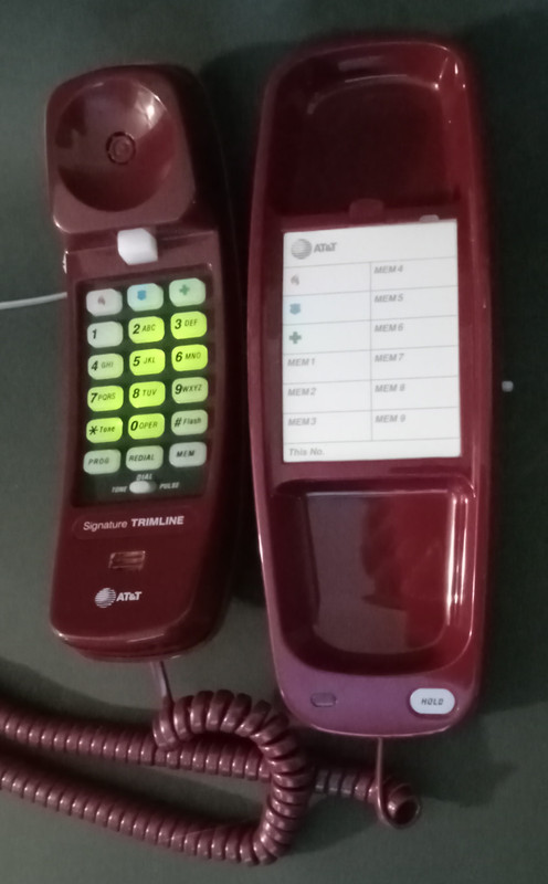  Trimline Burgundy touchtone NOS Signature series AT&T