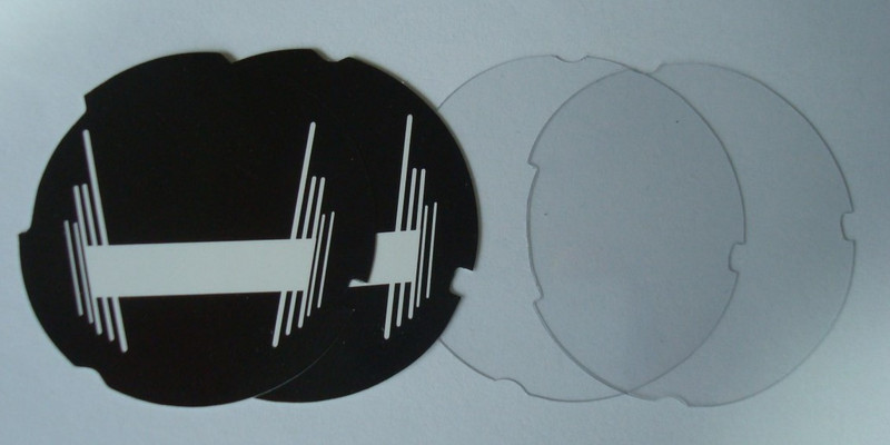 Automatic Electric Dial Card - PAX design and lucite discs