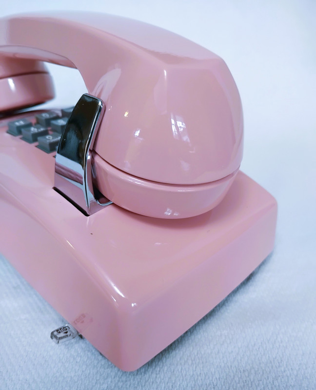   Pink 2554 telephone Western Electric wall telephone