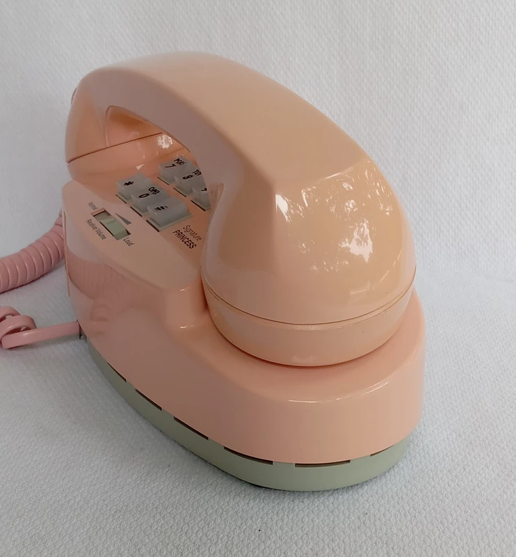 Peach Princess phone Signature model touch tone