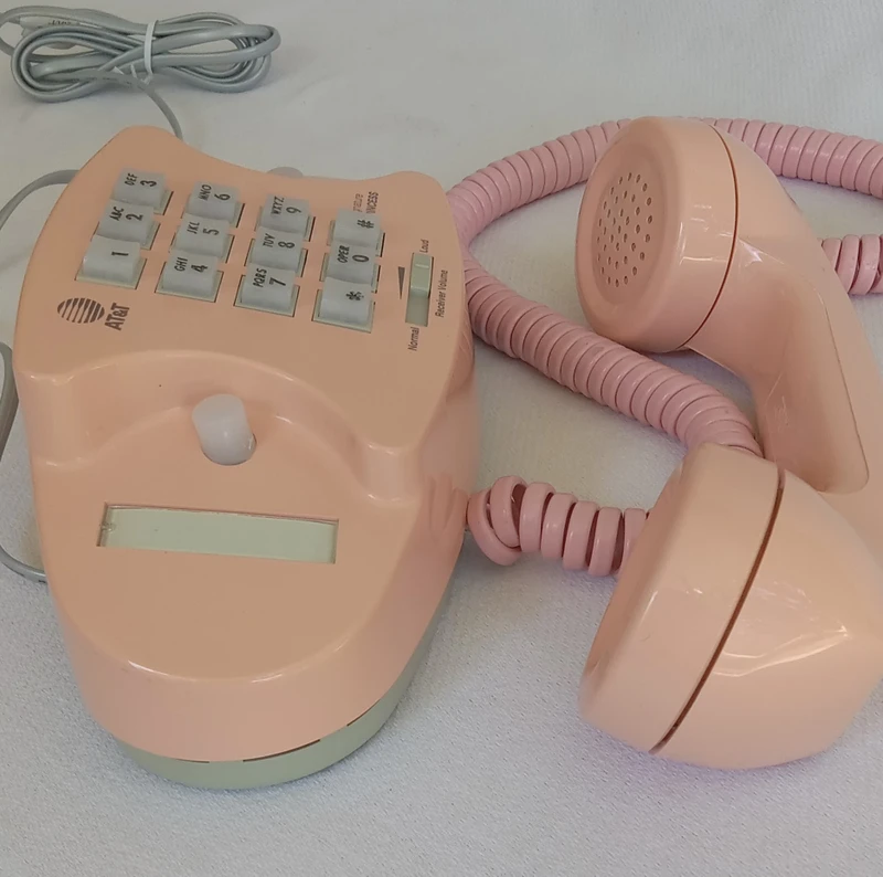 Peach Princess phone Signature model touch tone