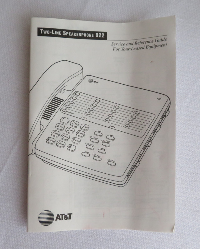 2 Line Speakerphone AT&TModel 822 New in the box