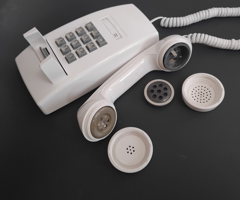   White 2554 wall telephone Touch tone AT&T NOS