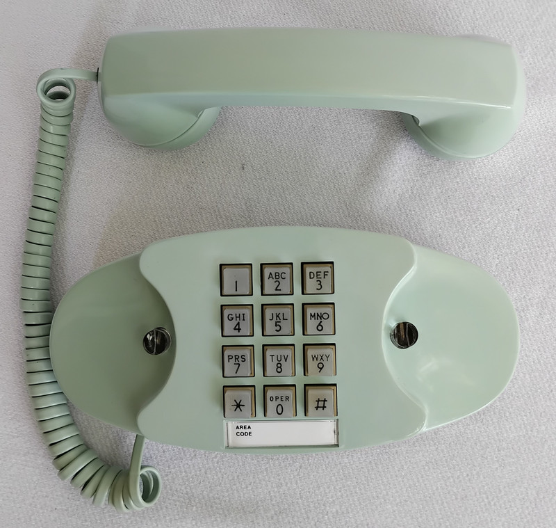 Cameo Green  Princess phone AT&T touch tone, works