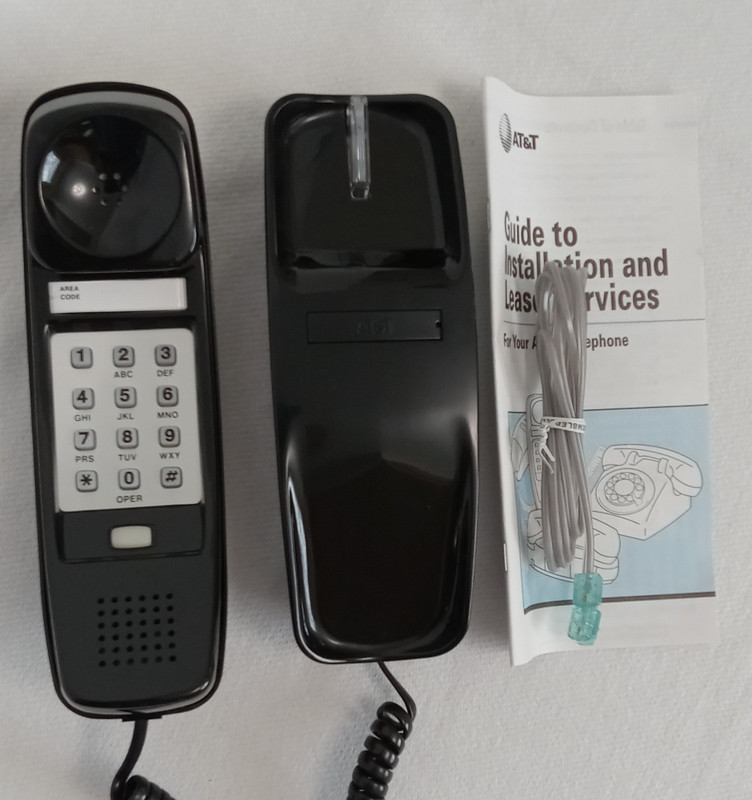  Black Trimline desk Phone Touch tone   