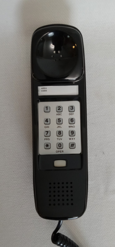  Black Trimline desk Phone Touch tone   