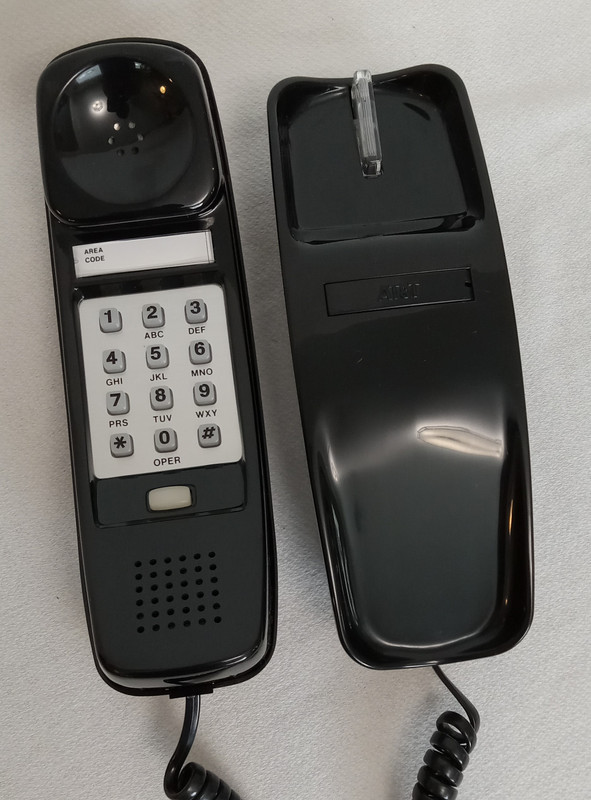  Black Trimline desk Phone Touch tone   