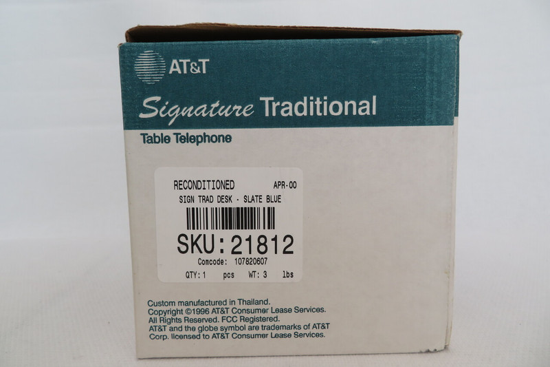 Slate Blue  touch tone telephone Signature Traditional AT&T NOS