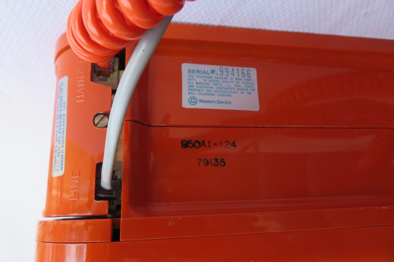     Noteworthy Telephone Western Electric Touch-tone Orange