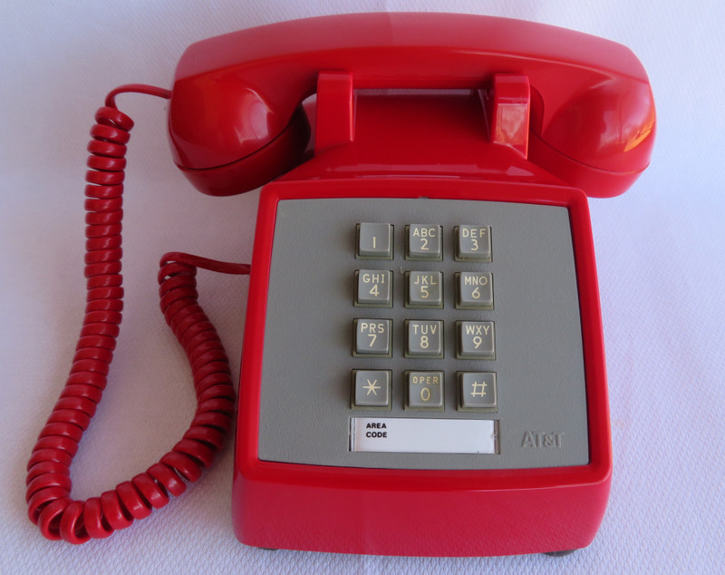  Cherry Red   Western Electric telephone  2500 touch tone beauty Works  