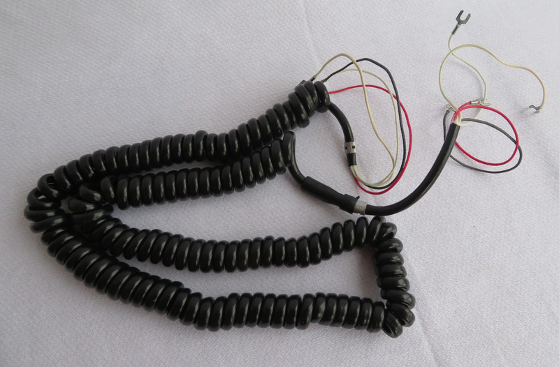 Western Electric G1 handset cord Black Extra long  NEW