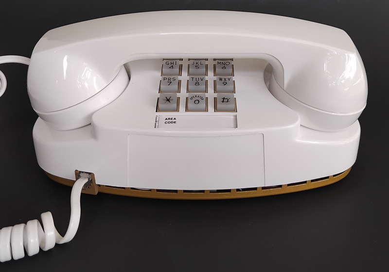 White Princess Phone Touch Tone phone