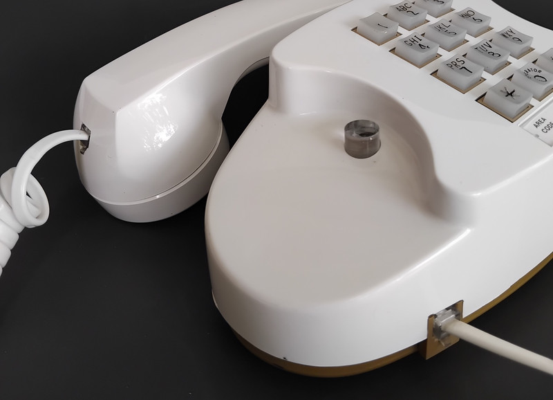 White Princess Phone Touch Tone phone