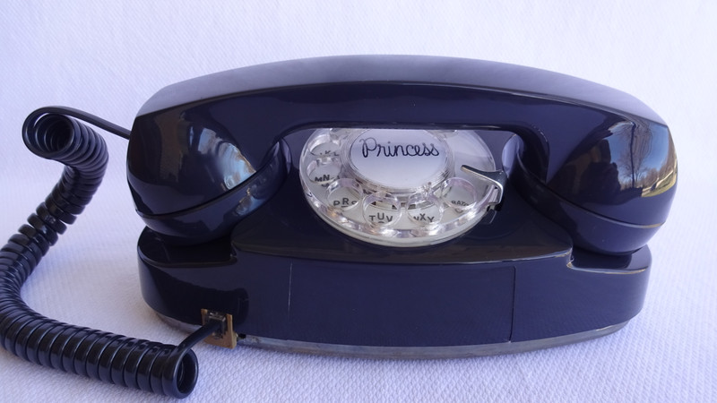   Slate Blue  Princess Rotary dial phone Western Electric