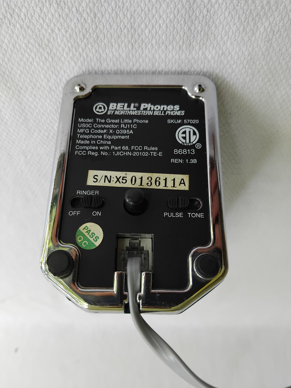 Green Bell Phone with  Alarm  Northwestern Bell Space age