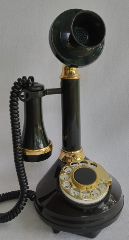 Deco-tel candlestick phone  Black  Western Electric 