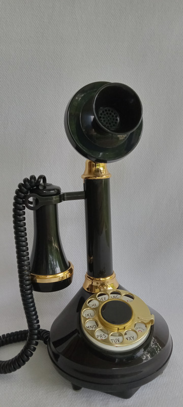 Deco-tel candlestick phone  Black  Western Electric 