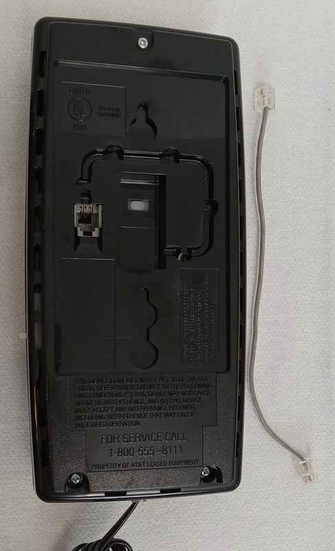 Black  touch tone Wall  telephone Signature Traditional AT&T NOS