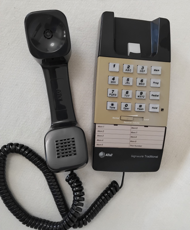 State blue  touch tone Wall  telephone Signature Traditional AT&T 