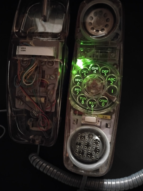 Western Electric Rotary trimline Clear Rare 