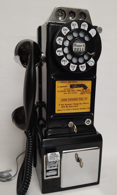  233G Payphone 3 slot pay phone  Western Electric