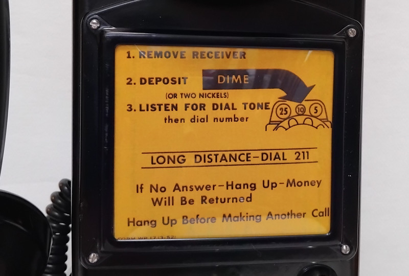  233G Payphone 3 slot pay phone  Western Electric