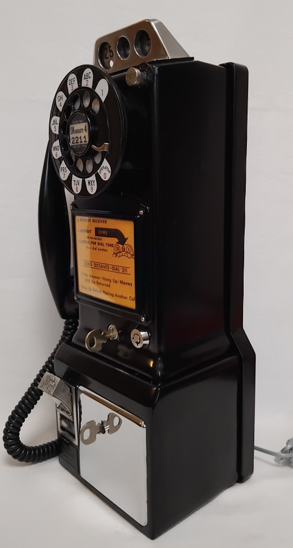  233G Payphone 3 slot pay phone  Western Electric