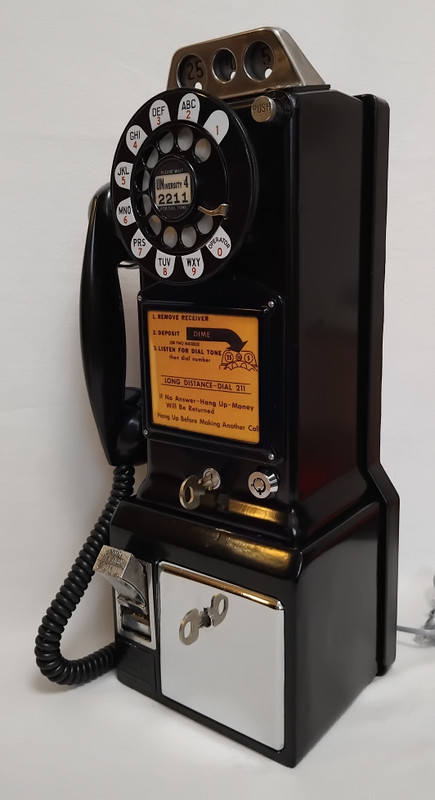  233G Payphone 3 slot pay phone  Western Electric