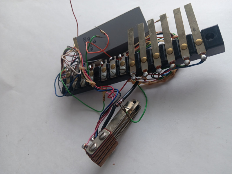   Automatic Electric 3-Slot Payphone Harness Terminal Strip & Switch Hook Pileup