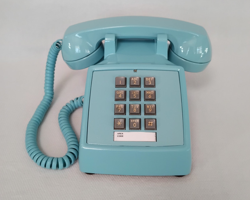 Aqua blue 2500  Western Electric phone