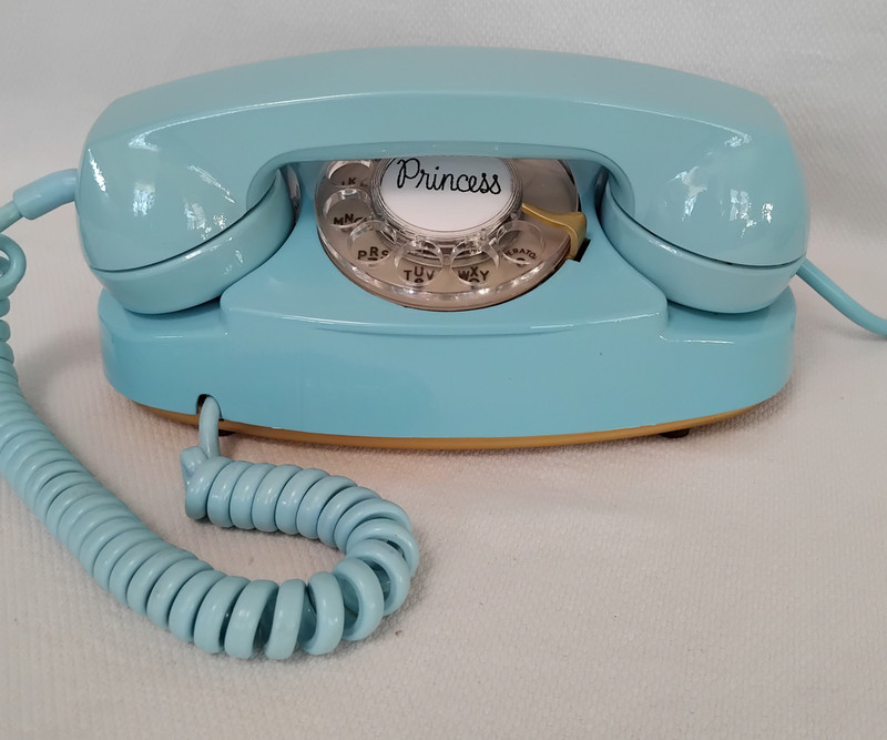  Aqua blue Princess  telephone   Kellogg/   ITT