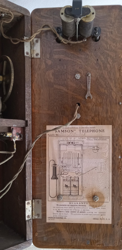 American Electric Wooden Wall phone