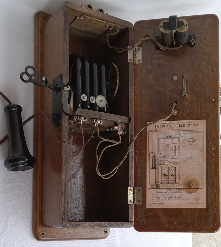   American Electric Wooden Wall phone Working model 