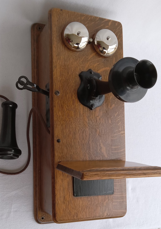   American Electric Wooden Wall phone Working model 