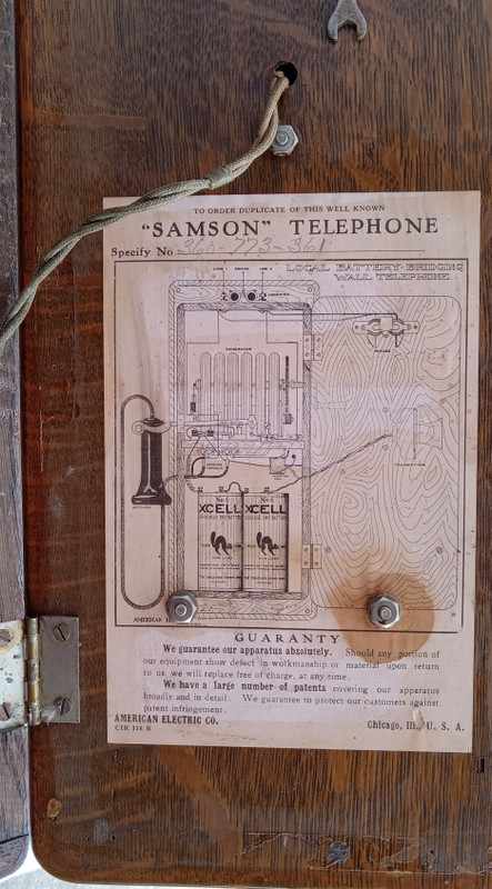   American Electric Wooden Wall phone Working model 