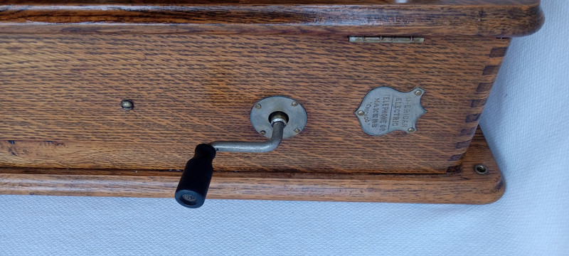   American Electric Wooden Wall phone Working model 