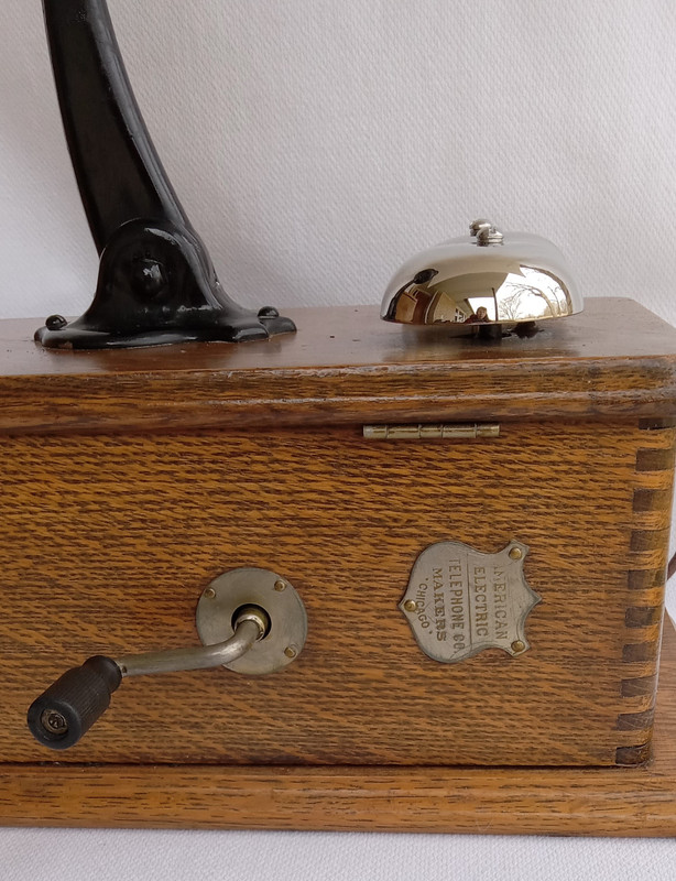   American Electric Wooden Wall phone Working model 