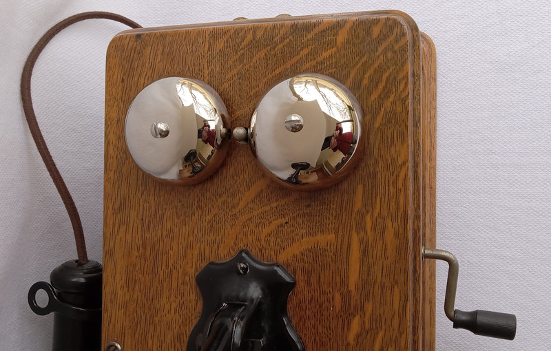   American Electric Wooden Wall phone Working model 