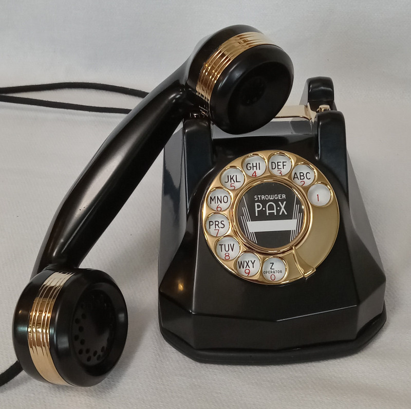 Automatic Electric Monophone AE40 telephone 24KT GOLD  