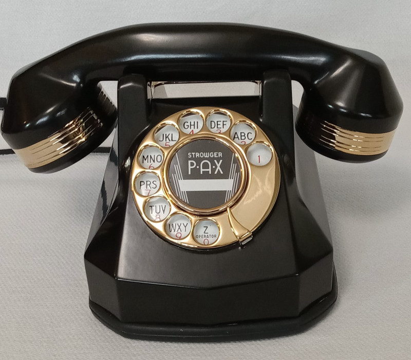 Automatic Electric Monophone AE40 telephone 24KT GOLD  