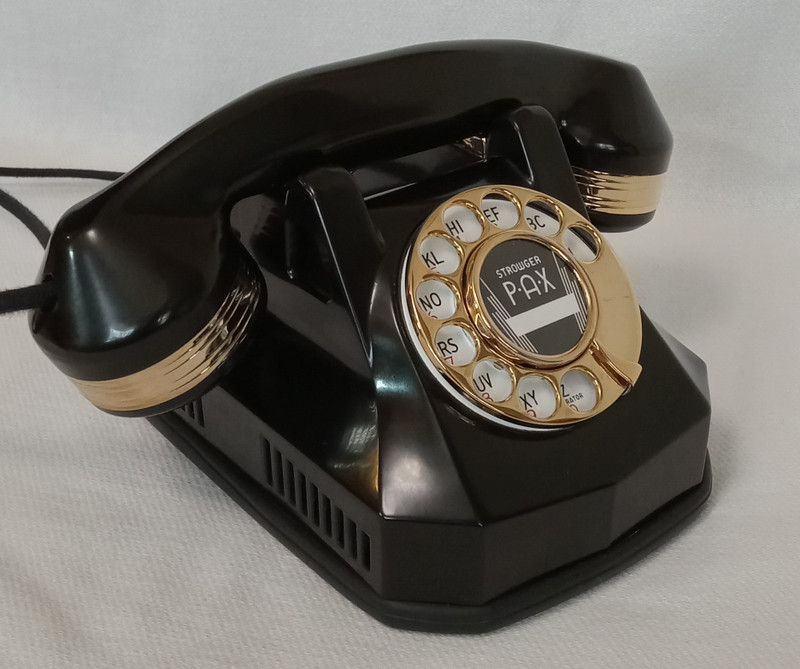 Automatic Electric Monophone AE40 telephone 24KT GOLD  