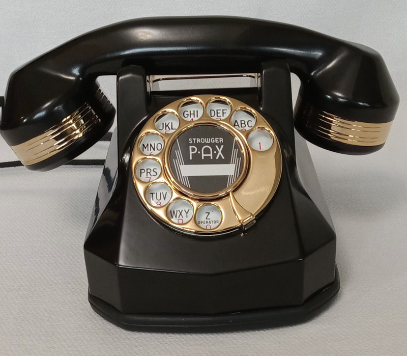 Automatic Electric Monophone AE40 telephone 24KT GOLD  