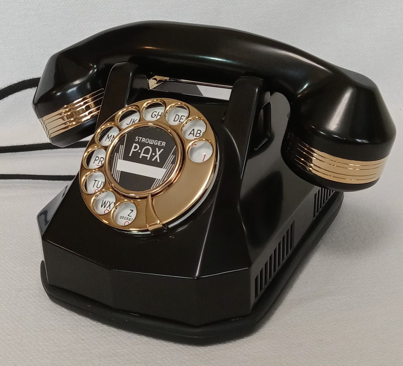 Automatic Electric Monophone AE40 telephone 24KT GOLD  