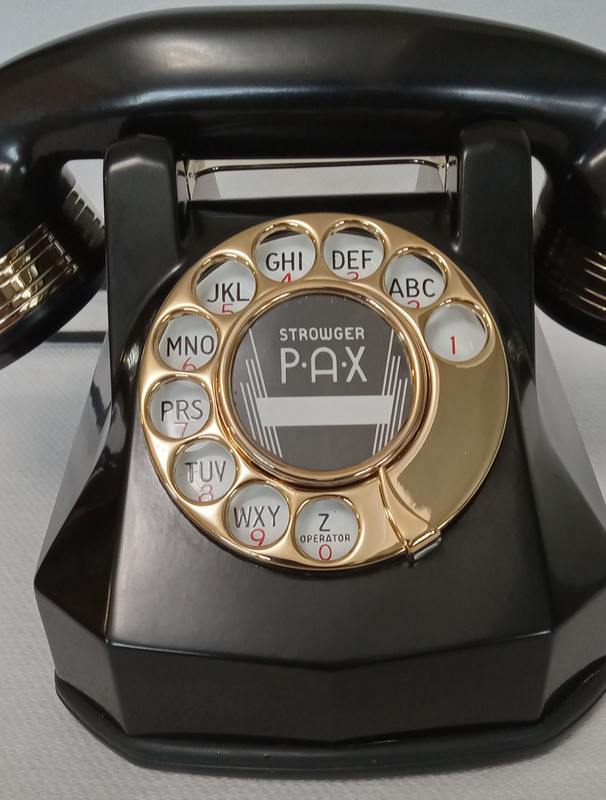 Automatic Electric Monophone AE40 telephone 24KT GOLD  