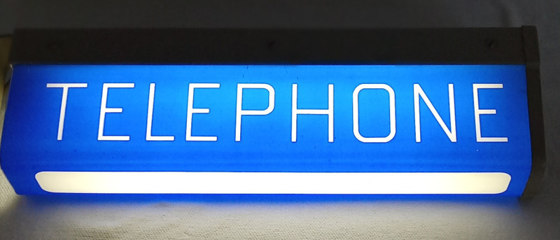 Telephone Light  Blue / White   Payphone Fantastic