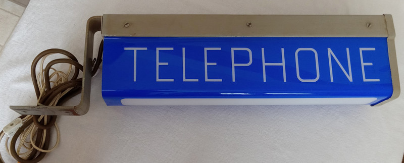 Telephone Light  Blue / White   Payphone Fantastic