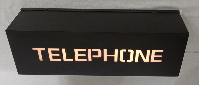  Telephone  Light  Black / White    Pay phone Fantastic