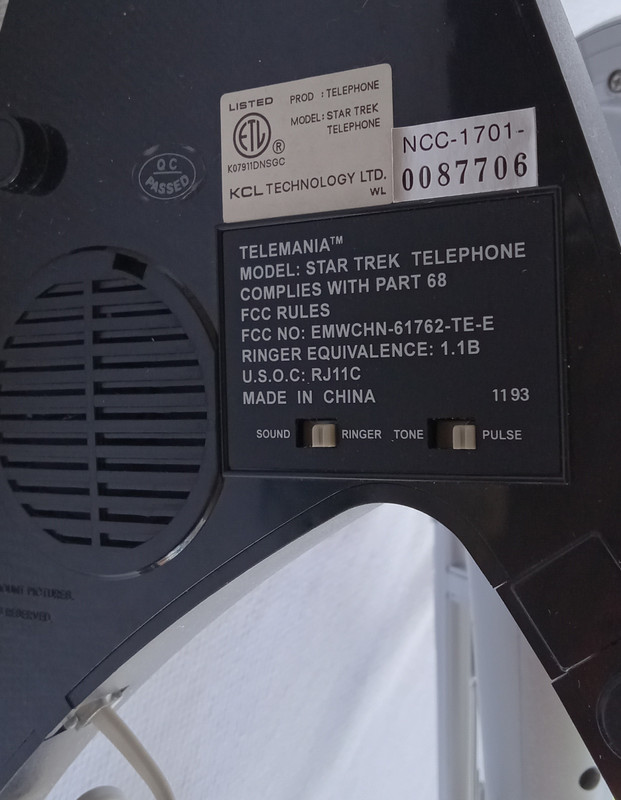 Star Trek USS  Enterprise Phone, NEW