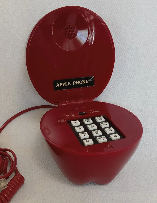 Red Apple Telephone, Fruit Telephone Corded Landline, works