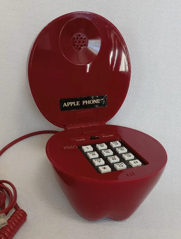 Red Apple Telephone, Fruit Telephone Corded Landline, works